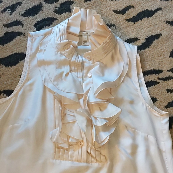 Light Pink Silk Sleeveless Dress Shirt by JCrew - Picture 2 of 9